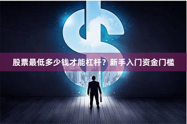 股票最低多少钱才能杠杆？新手入门资金门槛